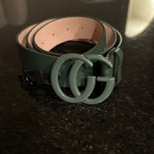 Green GG Belt. Fits like an XL